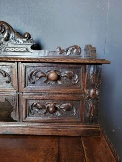 19th Century Renaissance Tiered Desk In Oak -Room Fold Zone 8d28e46b 1213 4f66 9f0c ba4363f50e46