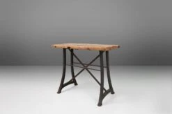 Industrial Bar/bistro Table With Cast Iron Legs And Wooden Top, Belgium Ca. 1920 -Room Fold Zone 8ddb821e c3ab 4cdc b867 f64a7fbea04d