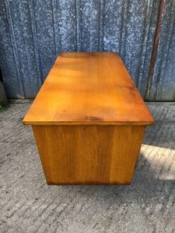 Vintage Desk With Oak Compass Legs -Room Fold Zone 8eedc038 8898 4415 a0a1 d744b9d6d018