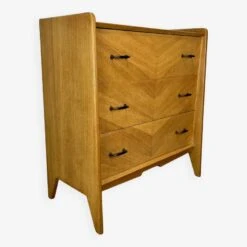 1950s Chest Of Drawers With Blond Wood Compass Foot -Room Fold Zone 9298c5e8 09ac 4c2e a973 cf3ad8ea778e