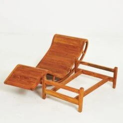 Teak Lounge Chair - In The Spirit Of Le Corbusier's LC4 Chair -Room Fold Zone 92dbd317 ca32 4c82 ab61 75b773e25a0d