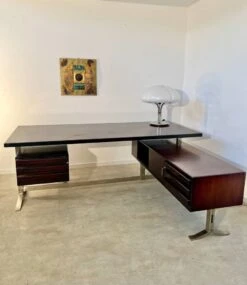 Vintage President Corner Desk In Rosewood Design By Gianni Moscatelli Vintage -Room Fold Zone 9417a8ff ea23 49c8 a719 a75cf2689a1d
