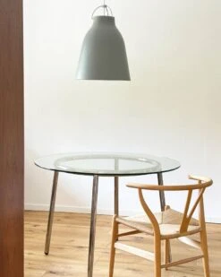 Vintage Ikea Glass Chrome Dining Table -Room Fold Zone 9699c510 b9f6 4340 bb7c a19c537253f5