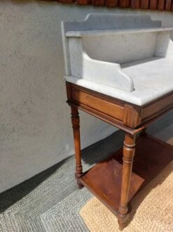 Dressing Table, White Marble Dressing Table