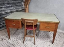 Mid Century Desk Writing Table Oak -Room Fold Zone 97b79385 b54a 4747 8866 85328f415512