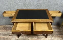 Superb Louis XVI Style Solid Oak Center Desk With Secret Drawers -Room Fold Zone 980c3ae6 3007 4dbd 9132 bce0f13ab4a4