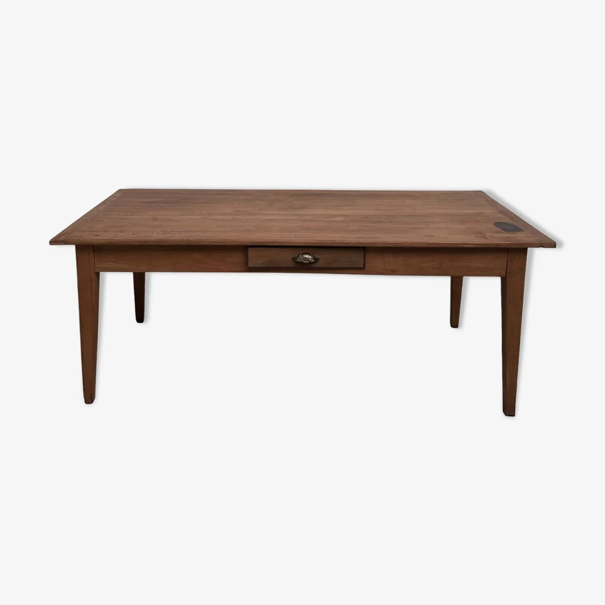 Teak Farm Table With Spindle Legs 17 Teak Farm Table With Spindle Legs - Image 15