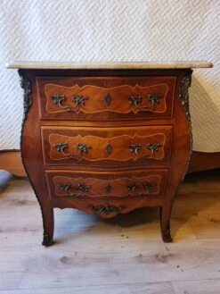 Louis XV Solid Wood Chest Of Drawers With Marble Top -Room Fold Zone 9a5ed8b7 fad2 4462 81a7 f3f0a86fd497