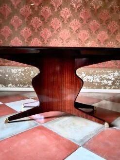 1950 Italian Midcentury Modern Mahogany And Rosewood Dining Set, Attributed To Osvaldo Borsani -Room Fold Zone 9c7bb95f 6791 4990 8166 dcbd871bdd40