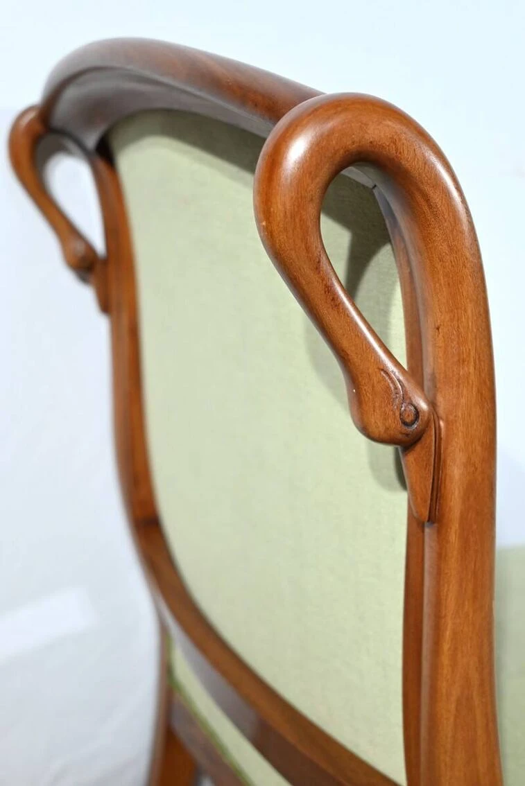 Solid Mahogany Daybed, Return From Egypt Style – Early 20th Century 18 Solid Mahogany Daybed, Return From Egypt Style – Early 20th Century - Image 16