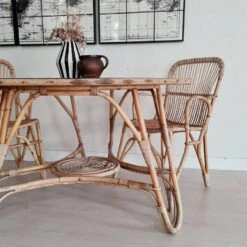 Old Rattan Table - Round Top With Tripod Base -Room Fold Zone 9f8a1228 6c0a 4e5f b3d4 acfbade342df
