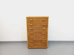 Vintage Chest Of Drawers In Rattan And Woven Rattan From The 70s -Room Fold Zone a06e8df5 91ea 4cf6 a1df fedd92524b5a