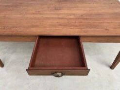 Teak Farm Table With Spindle Legs