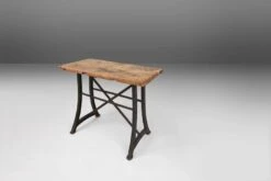 Industrial Bar/bistro Table With Cast Iron Legs And Wooden Top, Belgium Ca. 1920 -Room Fold Zone a3fc1b60 a6f6 4cbc 835f 4bbe39785b76