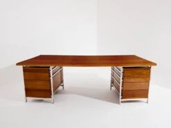 Jules Wabbes Curved Mahogany And Jatoba Desk 1958 -Room Fold Zone a6e8b435 519f 4b19 82bc 15fae2913a76