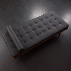 Danish Mid-century Teak Daybed In Black Leather, 1960s -Room Fold Zone a72f439c 4845 4185 ae8f 44d5ae570e89