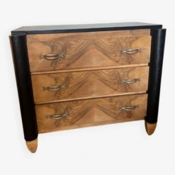 Art Deco Chest Of Drawers In Wood And Vintage Olive Veneer -Room Fold Zone a7fb5b27 aed6 42d3 80b5 f5f7b79cf16e