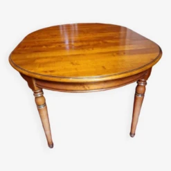 Louis Philippe Style Table In Cherry Wood With An Extension -Room Fold Zone a85264a8 d170 41f3 b02f 94875f7e5c18