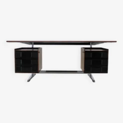 1950s Gio Ponti Large Executive Desk For RIMA Padova In Walnut Finish, Italy -Room Fold Zone a955879c 4b95 405b bba8 559d7ea49d09