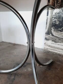 Large Chrome And Smoked Glass Table From The 70s 29 Large Chrome And Smoked Glass Table From The 70s -Room Fold Zone a95624b8 0411 4db3 a7f2 a395372d3bf2