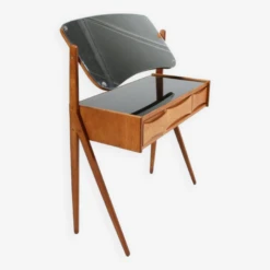 Vintage Scandinavian Dressing Table In Wood And Glass -Room Fold Zone a9920317 1d42 4bfa 8854 961ad36a8448