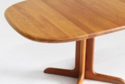 Vintage Glostrup Danish Oval Extendable Dining Table Solid Teak 1960s -Room Fold Zone abe59a7e 7408 45a3 9f77 e4075c6c48a9
