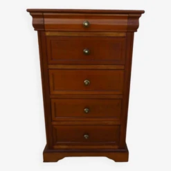 Louis Philippe Style Chest Of Drawers With 5 Drawers And Brass Buttons – Very Good Condition 17 Louis Philippe Style Chest Of Drawers With 5 Drawers And Brass Buttons – Very Good Condition -Room Fold Zone ac8730cb e081 4b98 b991 3ecf7f767b2d