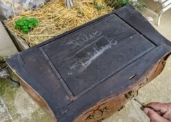Old Chest Of Drawers In Rosewood Marquetry With Marble And Bronze, Louis XV Style -Room Fold Zone adf03931 7447 4cb9 ae4d 2f92abb4876b