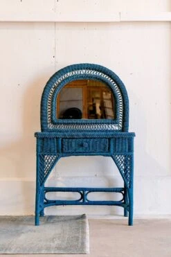 Vintage Midnight Blue Rattan Dressing Table 30 Vintage Midnight Blue Rattan Dressing Table -Room Fold Zone ae20672a 6fc5 46cf 9b1a c732693e6782