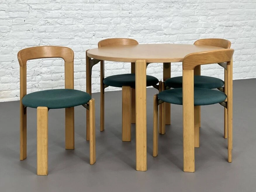 Set Of 4 Chairs And Round Dining Table Designed By Bruno Rey For Kusch&Co 11 Set Of 4 Chairs And Round Dining Table Designed By Bruno Rey For Kusch&Co - Image 9