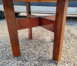 Round Dining Table -Aurora Izegem Model 4001 Belgium Scandinavian In Rio Rosewood + Extension -Room Fold Zone af351360 57ae 4967 ac17 ba7e4a9e126b