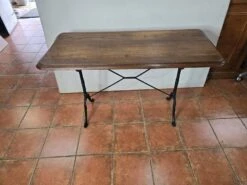 Old Oak Bistro Table, 125cms L -Room Fold Zone b4ef693f ffe6 432b 8167 0e41b62e5d4f
