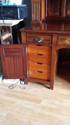 Art Nouveau Desk With Marquetry Top -Room Fold Zone b5fc59b0 784e 4bf5 8483 2d8d77cb7f63