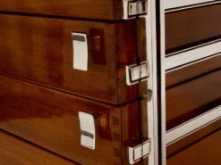 Jules Wabbes Curved Mahogany And Jatoba Desk 1958