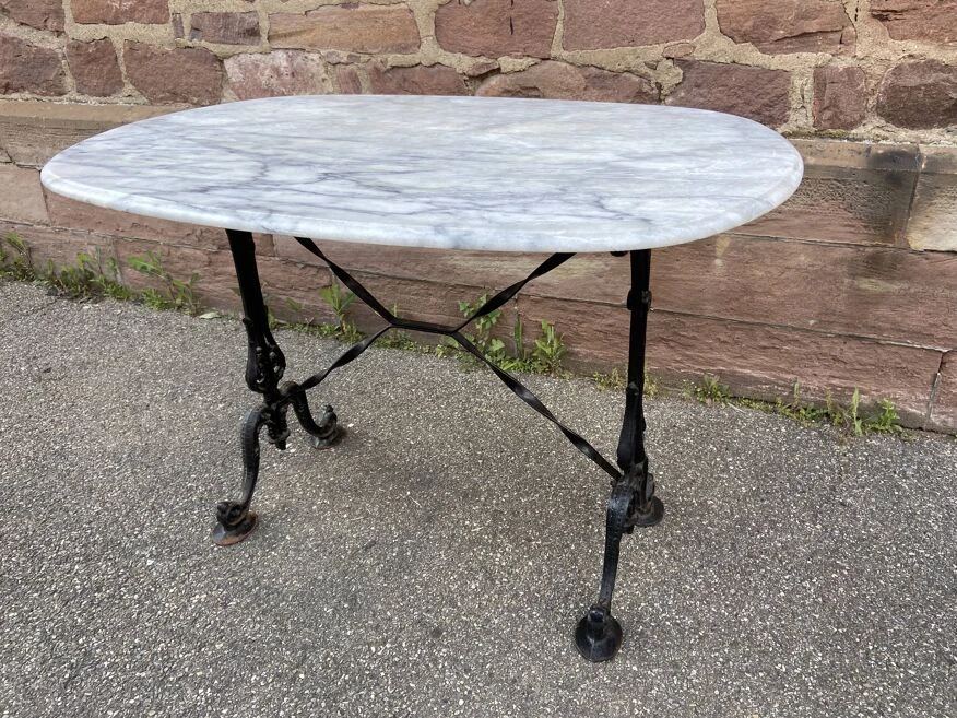 Bistrot Table Marble And Cast Iron Parisian Café Bistro Table Vintage Bohemian 13 Bistrot Table Marble And Cast Iron Parisian Café Bistro Table Vintage Bohemian - Image 11