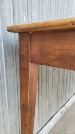 Old Rustic Farm Table, One Drawer -1m25 -Room Fold Zone b7262e60 df3d 4358 9767 b5a97afc8657