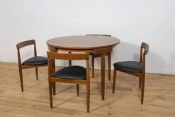 Mid-Century Teak Dining Table And Chairs Set By Hans Olsen For Frem Røjle, Denmark, 1950s, Set Of 5 -Room Fold Zone b792b697 2a1e 4a36 b1a0 9c8ea6b8c295