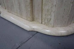 Vintage Italian Travertine Table, 1970's