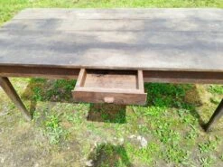 Large Solid Oak Farm Table With Spindle Legs -Room Fold Zone ba10d295 146a 4243 a867 14291516a69c