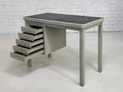 1950s Desk In Metal And Industrial Style