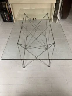 Max Sauze, Dining Table/table, Steel Wire And Glass, 1970s, France -Room Fold Zone bb6e3692 bf09 430d bc88 535462175539