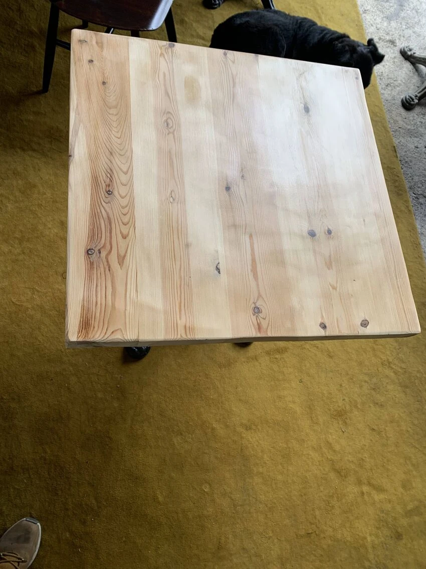 Raw Wood Bistro Table 4 Raw Wood Bistro Table - Image 2