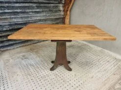 Old Table Dining Table Cast Iron With Beech Wood 80x135 Cm -Room Fold Zone bc95efa9 00d6 4650 bcbf 3893bc7b0236