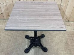 Modern Bistro Table, Cast Iron Base, Laminated Top -Room Fold Zone bf3b4c95 3cef 4ec8 aa6f d25f08c42ce8