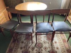 Round Vintage Teak Dining Table 1960s With Extension 14 Round Vintage Teak Dining Table 1960s With Extension -Room Fold Zone c25aef40 a214 482e 9272 81e5e18a705e