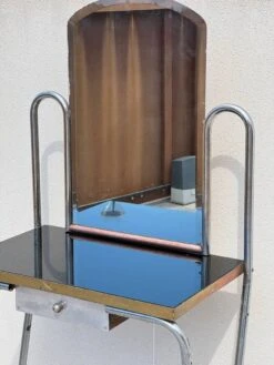 Art Deco Console Or Dressing Table In Metal Modernist Design 1930 -Room Fold Zone c4ab7724 5466 417b 858d fba6fac8f4c1