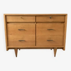 Large Vintage 6-drawer Chest Of Drawers From The 50s In Oak. -Room Fold Zone c537b6c2 2666 40d3 9371 4ce3a4cb3ee3
