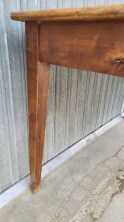 Old Rustic Farm Table, One Drawer -1m25 -Room Fold Zone c6403bdc e1c7 40e9 8ecf 4465641184fd