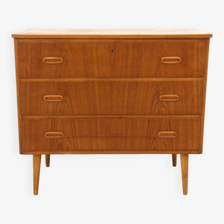 Scandinavian Teak Chest Of Drawers, Sweden, 1950 8 Scandinavian Teak Chest Of Drawers, Sweden, 1950 - Image 6