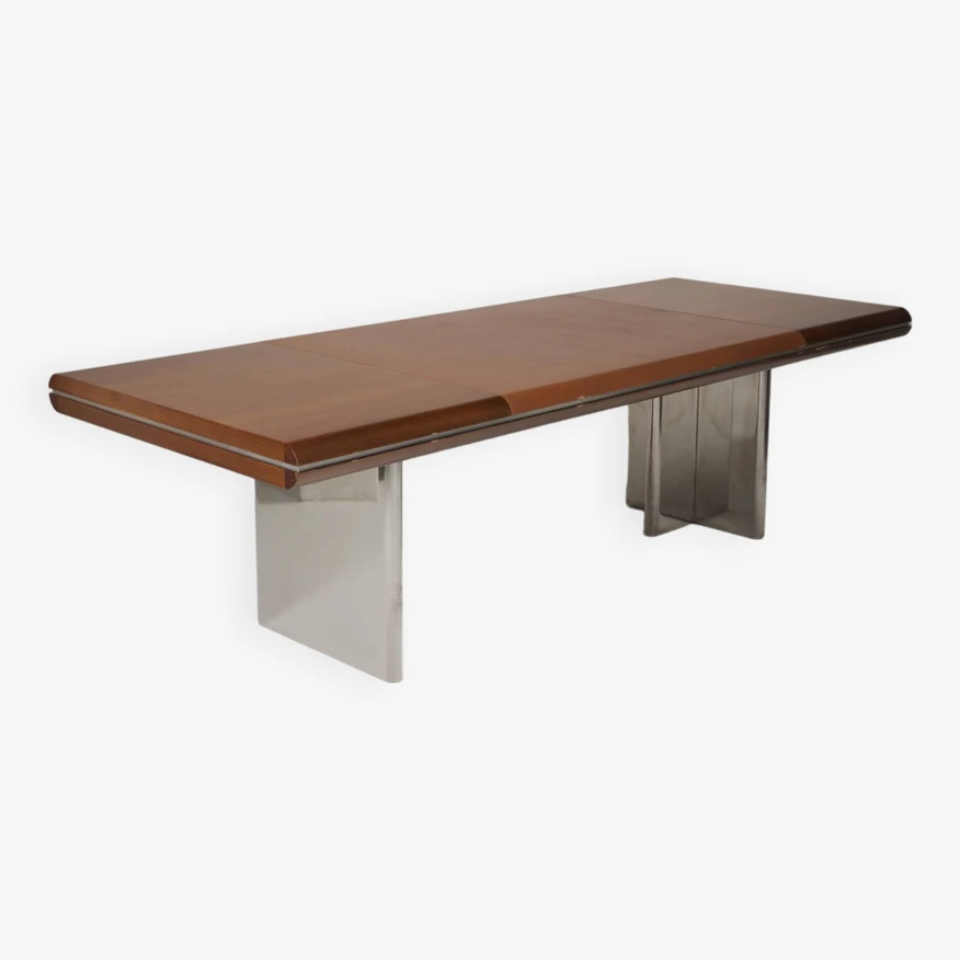 Hans Von Klier Leather And Wood Desk By Skipper, 1970s 6 Hans Von Klier Leather And Wood Desk By Skipper, 1970s - Image 4